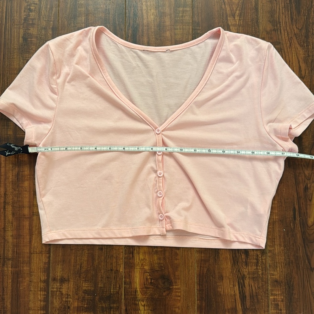 Pink Cropped Cardigan - Picture 5 of 5